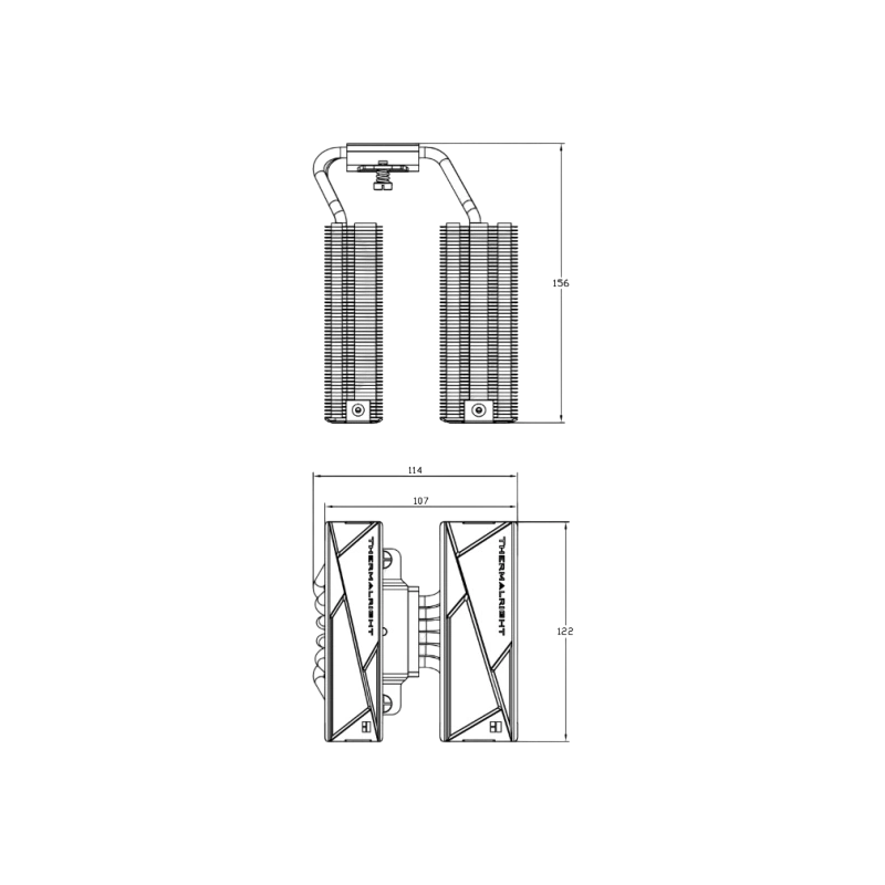 Кулер для процессора Thermalright Royal Knight 120 (TRRK120)