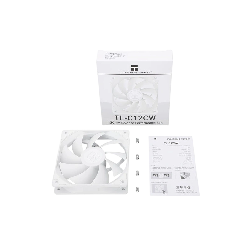 Вентилятор для корпуса Thermalright TL-C12CW White (TRTLC12CW)