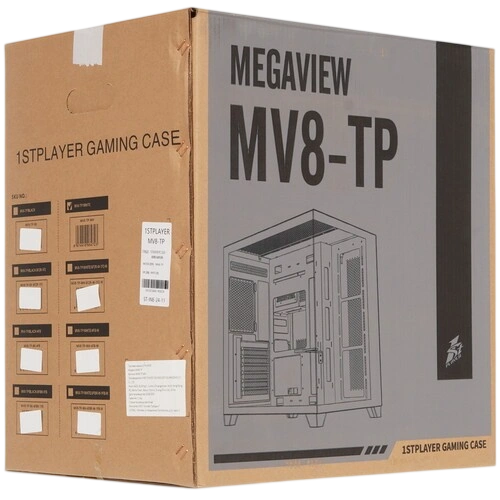 Компьютерный корпус 1STPLAYER MEGAVIEW MV8-TP White (MV8-TP-WH) документация