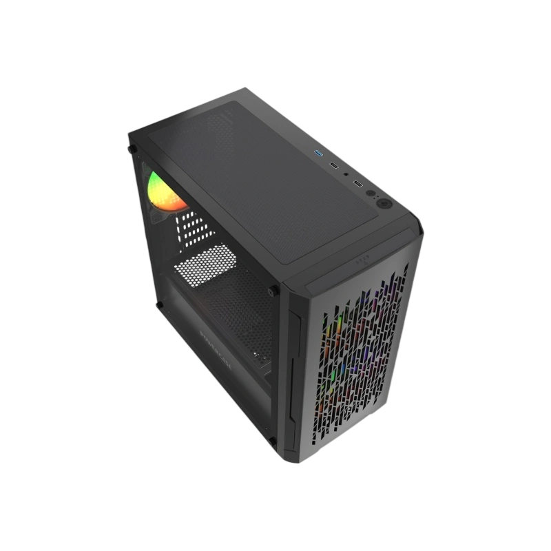 Компьютерный корпус Powercase Mistral Micro D3B ARGB V2 Black (CMMDB-A3-V2)