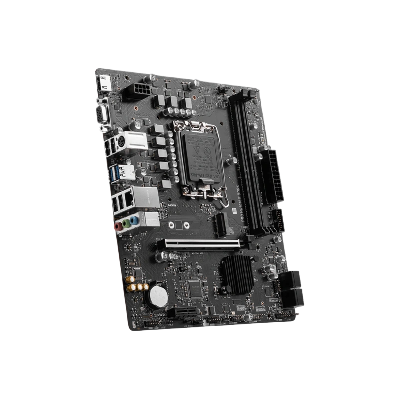 Материнская плата MSI PRO H610M-E DDR4 2 x кабель SATA, документация, задняя планка