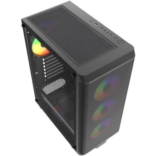 Компьютерный корпус Powercase Mistral EA22 TG FRGB Black (CMAEA22-L4)