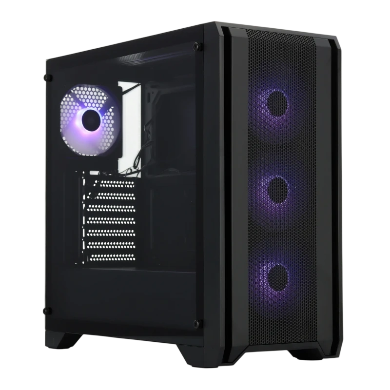 Компьютерный корпус XASTRA A500 4ARGB Black (A500-BK-FC120ARGB-4F-GL)