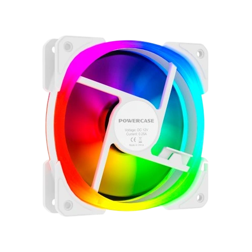 Вентилятор для корпуса Powercase (CM21-14W ARGB) White