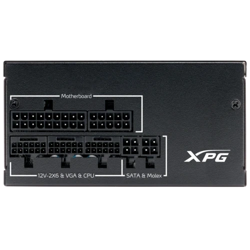 Блок питания ADATA XPG 750W PYMCORE (PYMCORE750G-BKCEU) 16 Pin (PCIe 5.0 Connector Cable Details) документация, комплект кабелей