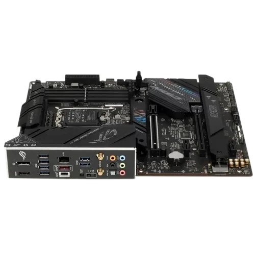 Материнская плата ASUS ROG STRIX B760-F GAMING WIFI (90MB1CT0-M1EAY0) 2 x кабель SATA, антенна Wi-Fi, брелок, документация, комплект наклеек, стяжки для кабелей