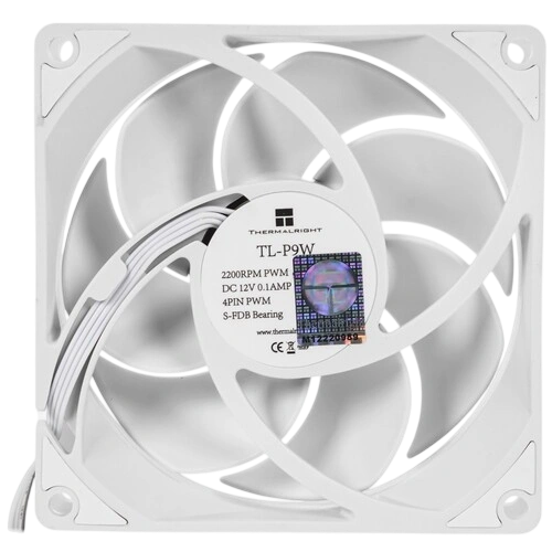 Вентилятор для корпуса Thermalright TL-P9W White (TRTLP9W) комплект крепежа