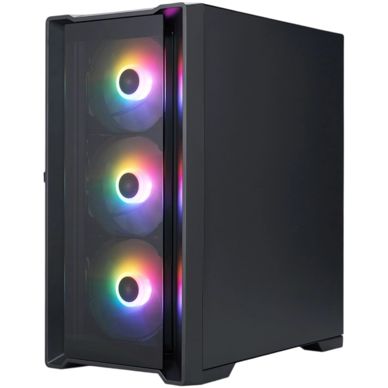 Компьютерный корпус 1STPLAYER TRILOBITE T4-G GLASS FRGB Black (T4-G-BK-4F1)