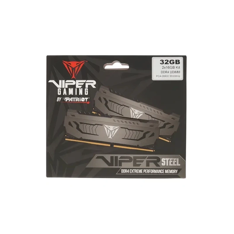 Оперативная память 32 Gb 3600 MHz PATRIOT VIPER STEEL (PVS432G360C8K)