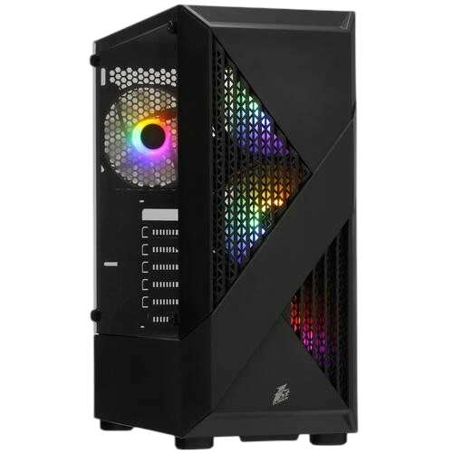 Компьютерный корпус 1STPLAYER FIREROSE F3-A Black (F3-A-BK-4F1)