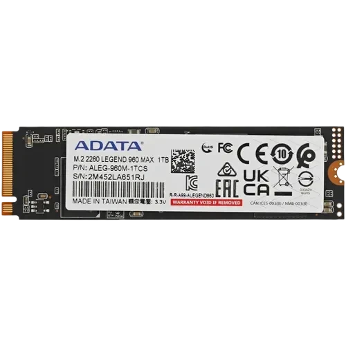 Твердотельный накопитель ADATA XPG 1000 Gb LEGEND 960 MAX (ALEG-960M-1TCS)