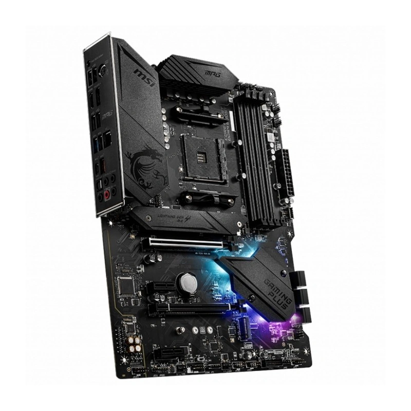 Материнская плата MSI MPG B550 GAMING PLUS 2 x кабель SATA, документация