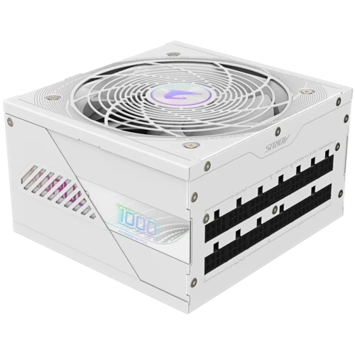 Блок питания Gigabyte 1000W (GP-AE1000PM PG5 ICE) 16 Pin (PCIe 5.0 Connector Cable Details) документация, комплект кабелей