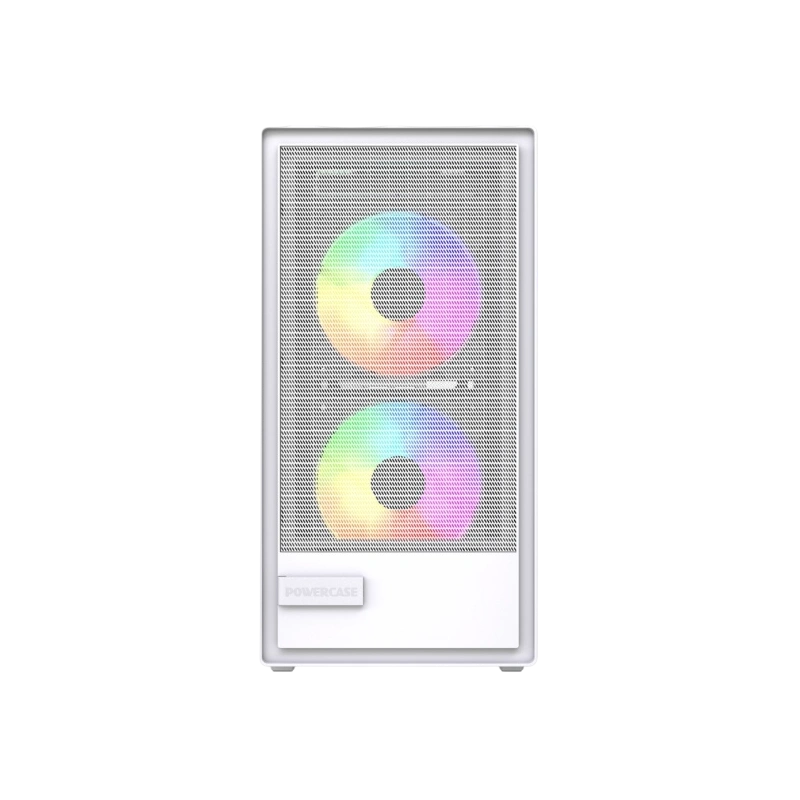 Компьютерный корпус Powercase Mistral SM02 TG ARGB White (CMMSM02W-A3)