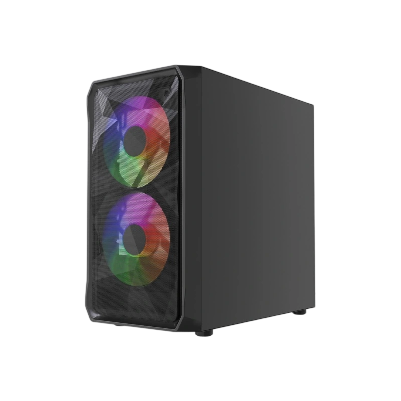 Компьютерный корпус Powercase Mistral Micro A3B ARGB V2 ARGB Black (CMMAB-A3-V2)