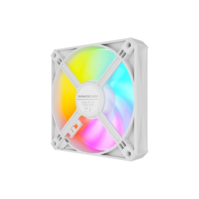 Вентилятор для корпуса Powercase (M56-12W ARGB) White комплект крепежа
