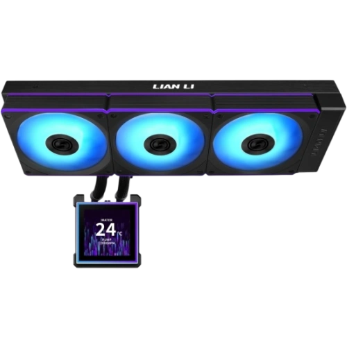 Система жидкостного охлаждения для процессора Lian Li HydroShift II LCD-S 360CL LCD ARGB Black (GHS2LCDS36CB) (G89.GHS2LCDS36CB.R0)