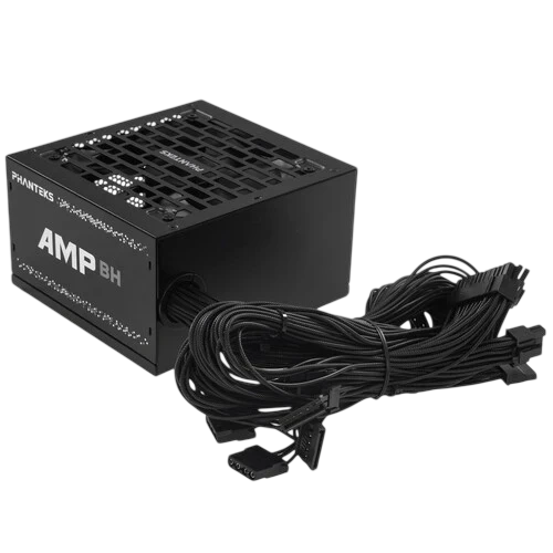 Блок питания PHANTEKS 650W AMP BH Black (PH-P650B_BK01) документация, кабельные стяжки, комплект крепежа