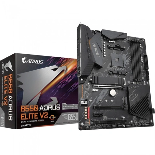 Материнская плата Gigabyte B550 AORUS ELITE V2 x кабель SATA