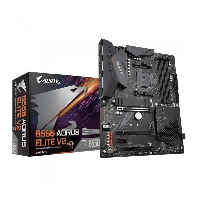 Материнская плата Gigabyte B550 AORUS ELITE V2 x кабель SATA
