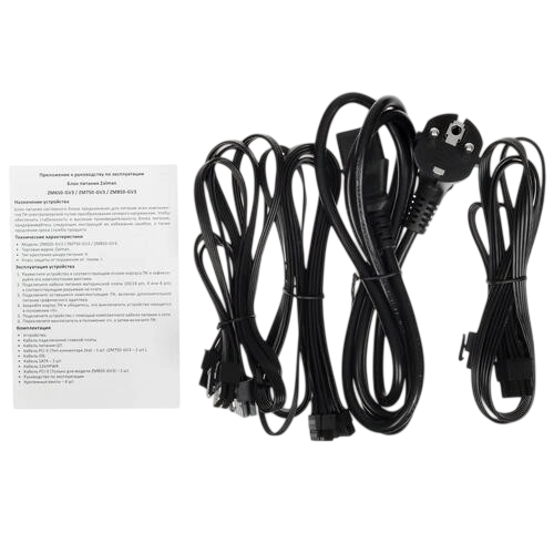 Блок питания Zalman 750W (ZM750-GV3) 16 Pin (PCIe 5.0 Connector Cable Details)