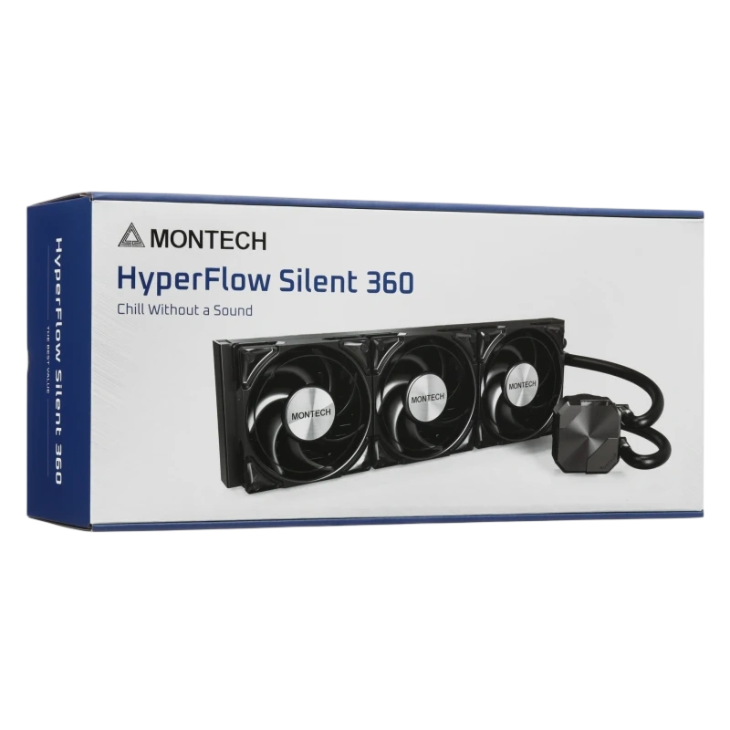 Система жидкостного охлаждения для процессора Montech HYPERFLOW SILENT 360 (B) Black