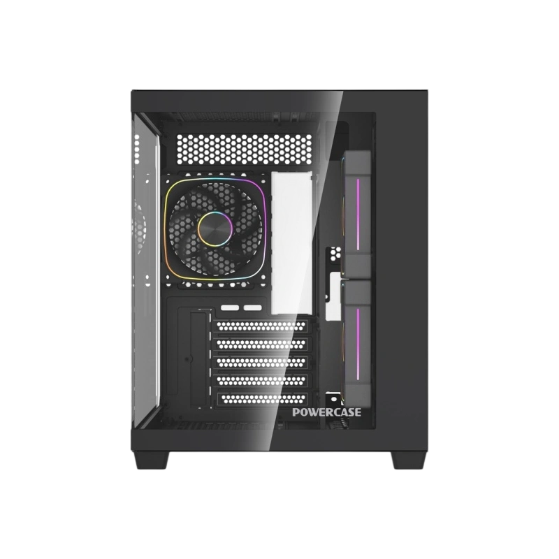Компьютерный корпус Powercase Vision Micro M5CB TG ARGB Black (CVMM5CHB-A3)