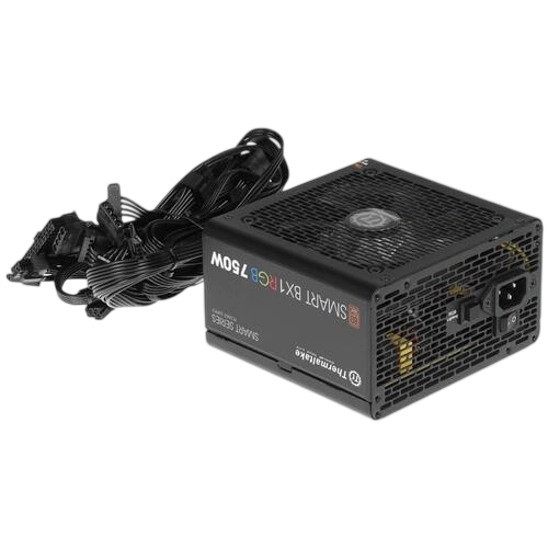 Блок питания Thermaltake 750W SMART BX1 RGB (PS-SPR-0750NHSABE-1) документация, комплект крепежа