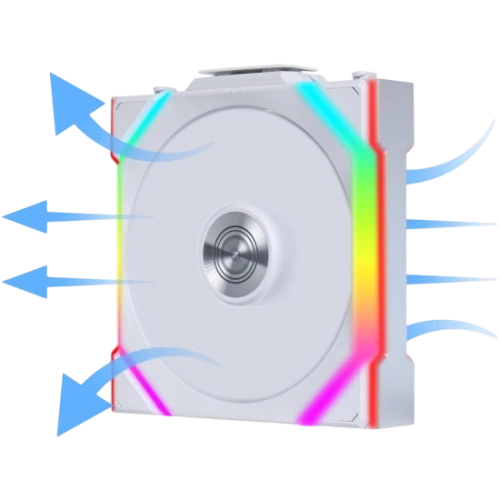 Вентилятор для корпуса Lian Li UNI FAN SL WIRELESS 120 Reverse Blade ARGB White 12RSL1W1W (G99.12RSL1W1W.R0)