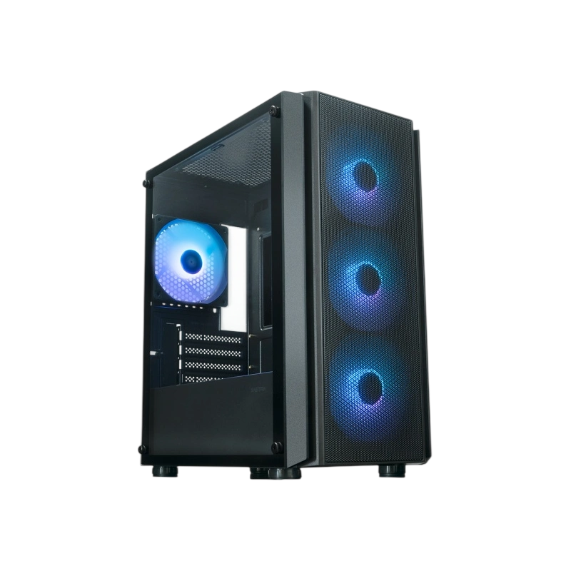 Компьютерный корпус XASTRA A402M 4ARGB-C6 TG Black (A402M-4FC12A-BK-C6)