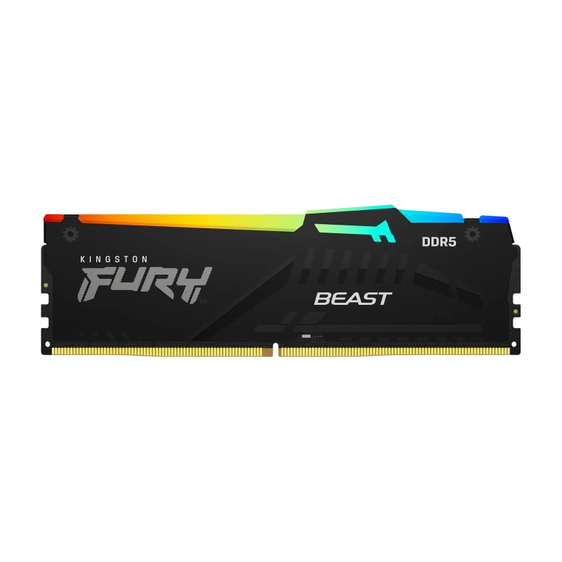 Оперативная память 64 Gb 6000 MHz Kingston FURY Beast RGB Black (KF560C36BBE2AK2-64)