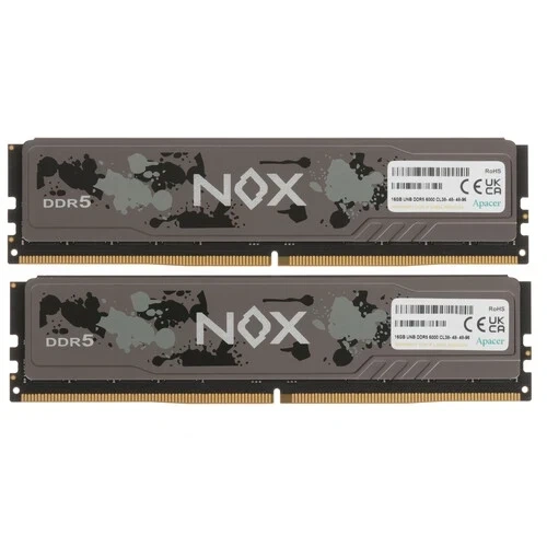 Оперативная память 32 Gb 6000 MHz Apacer NOX OC (AH5U32G60C622MBAA-2)