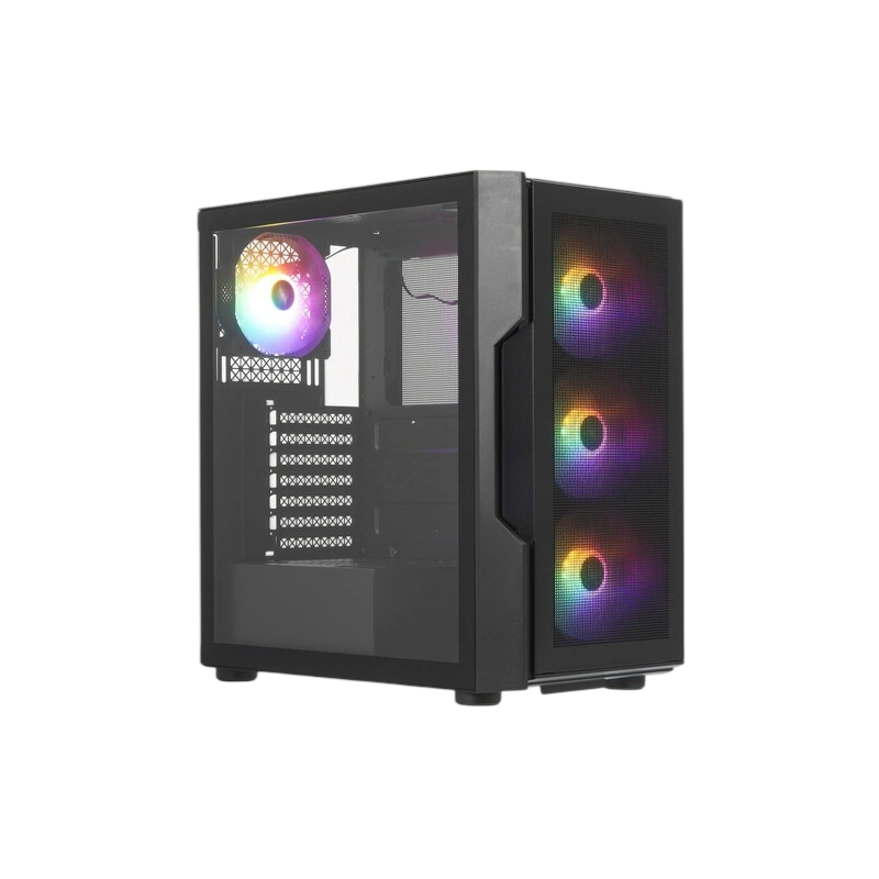 Компьютерный корпус 1STPLAYER TRILOBITE T7-P FRGB Black (T7-P-BK-4F1)