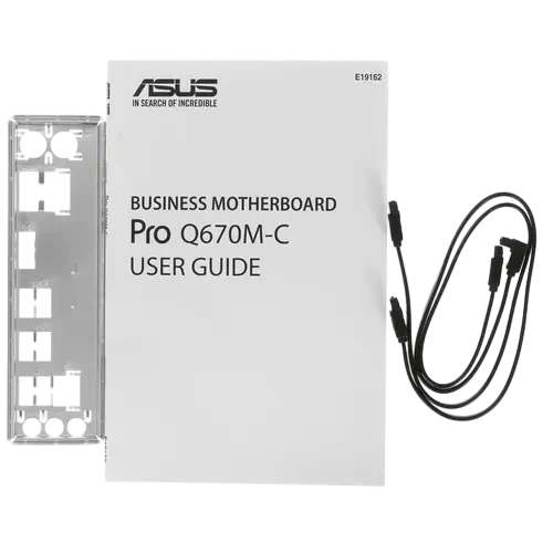 Материнская плата ASUS PRO Q670M-C-CSM (90MB19E0-M2EAYC) x кабель SATA, диск с ПО, документация, задняя планка