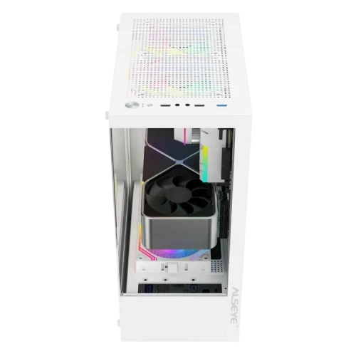 Компьютерный корпус ALSEYE Spider-W (5 fans ARGB) TG White