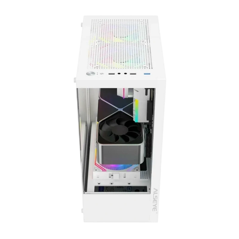 Компьютерный корпус ALSEYE Spider-W (5 fans ARGB) TG White