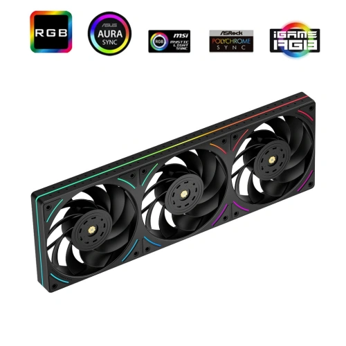Комплект вентиляторов для корпуса Thermalright TL-UB36R Reverse ARGB Black (TRTLUB36R)