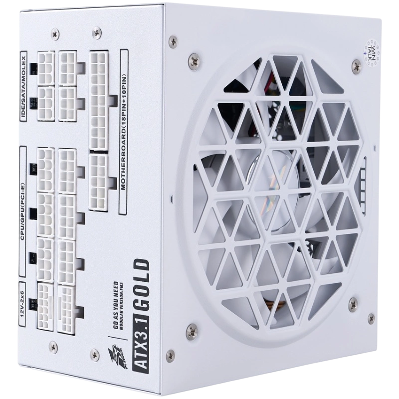 Блок питания 1STPLAYER 1200W NGDP GOLD White (HA-1200BA4-WH) 16 Pin (PCIe 5.1 Connector Cable Details)