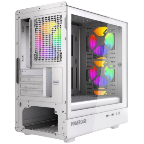 Компьютерный корпус Powercase Mistral Micro C4W ARGB White (CMMCW-A4)