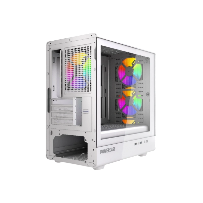 Компьютерный корпус Powercase Mistral Micro C4W ARGB White (CMMCW-A4)