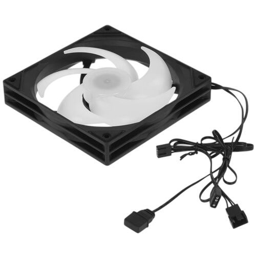 Вентилятор для корпуса Powercase (M53-14 ARGB) Black комплект крепежа