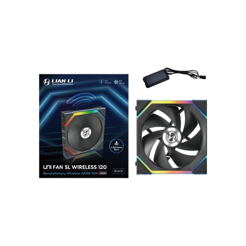 Вентилятор для корпуса Lian Li UNI FAN SL WIRELESS 120 ARGB Black 12SL1W1B (G99.12SL1W1B.R0) документация