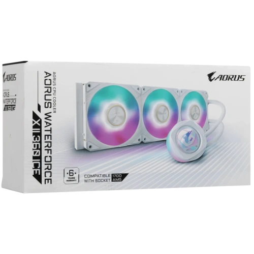 Система жидкостного охлаждения для процессора Gigabyte MULTI SOCKET GP-AORUS WATERFORCEX II 360I White