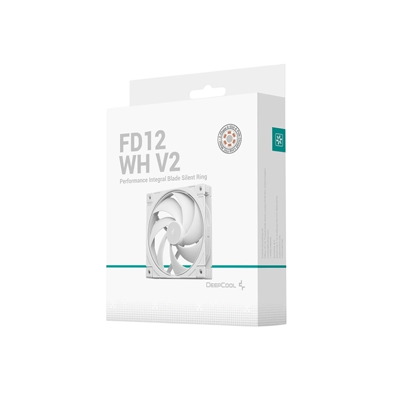 Вентилятор для корпуса Deepcool FD12 WH V2 White