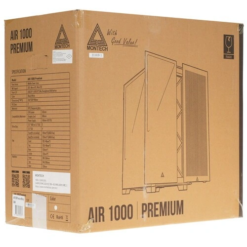 Компьютерный корпус Montech AIR 1000 PREMIUM White (AIR1000PW) документация