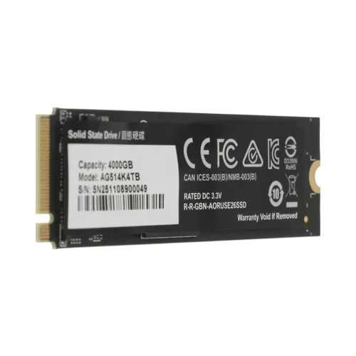Твердотельный накопитель Gigabyte 4000 Gb AORUS (AG514K4TB)