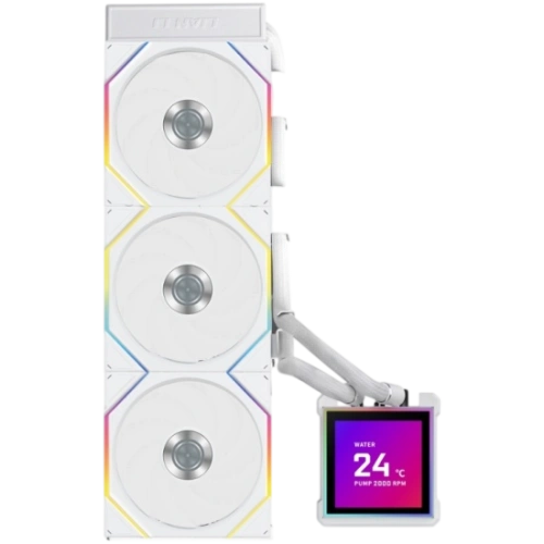Система жидкостного охлаждения для процессора Lian Li HydroShift II LCD-S 360TL (GHS2LCDS36TW) White (G89.GHS2LCDS36TW.R0)