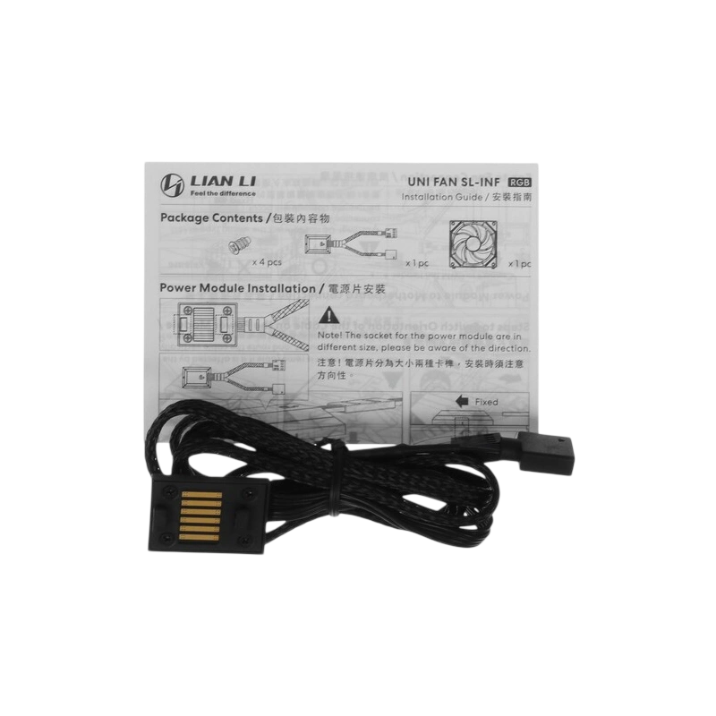 Вентилятор для корпуса Lian Li UNI FAN SL-INF 140 ARGB Black G99.14SLIN1B.R0 PWM
