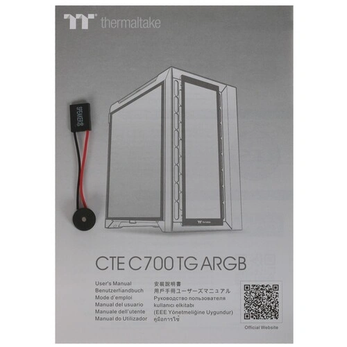 Компьютерный корпус Thermaltake CTE C700 TG ARGB Snow White (CA-1X7-00F6WN-01)