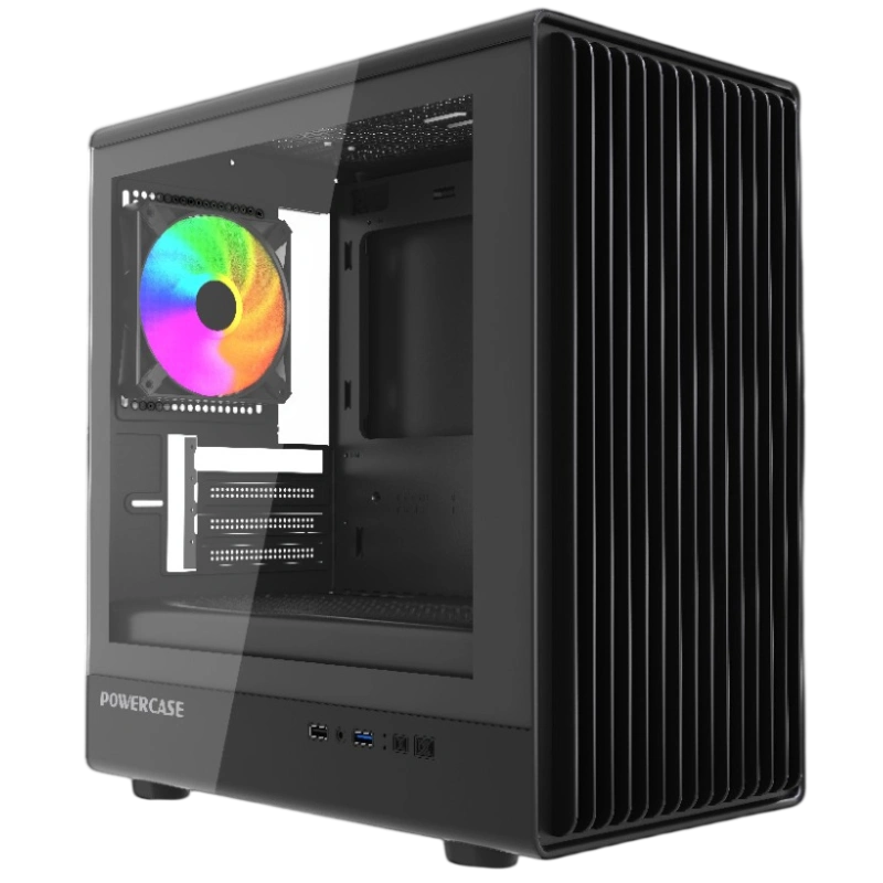 Компьютерный корпус Powercase Mistral Micro C4B ARGB Black (CMMCB-A4)